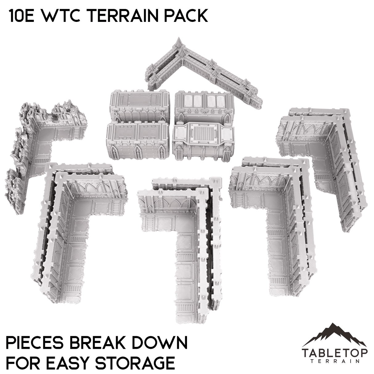 Tabletop Terrain Terrain 10E WTC Terrain Pack - Smoke & Steel