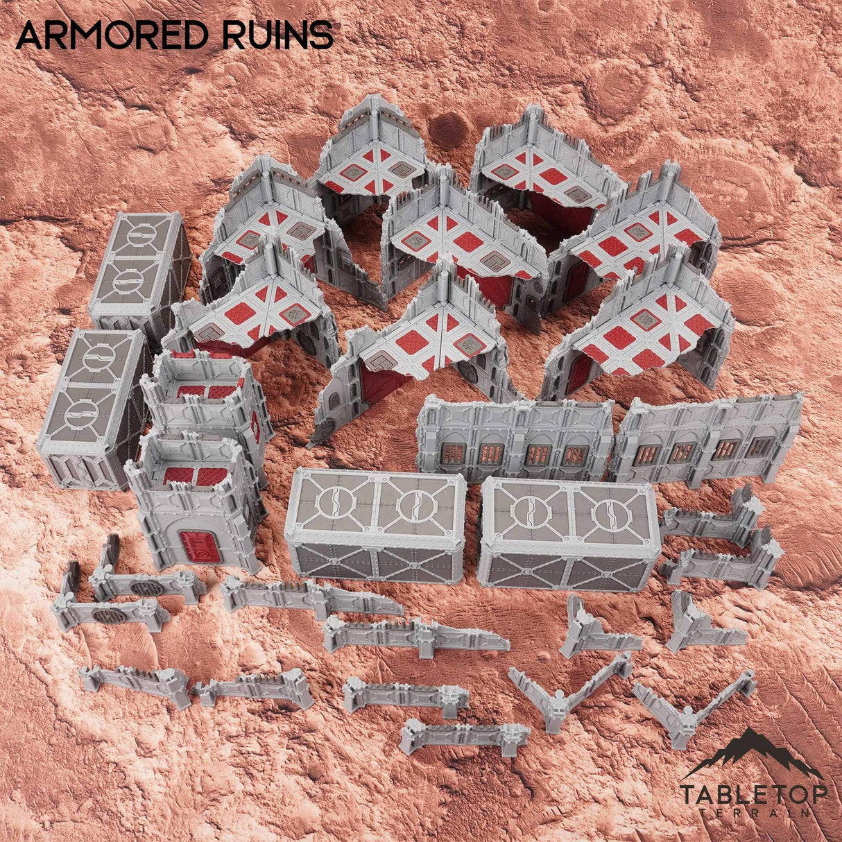Tabletop Terrain Terrain 11e Armored Ruins Foldable Tournament Terrain