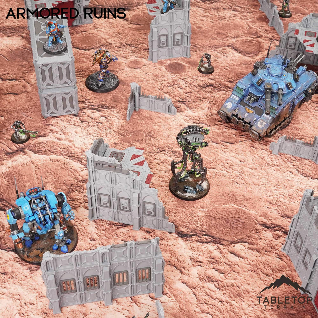 Tabletop Terrain Terrain 11e Armored Ruins Foldable Tournament Terrain