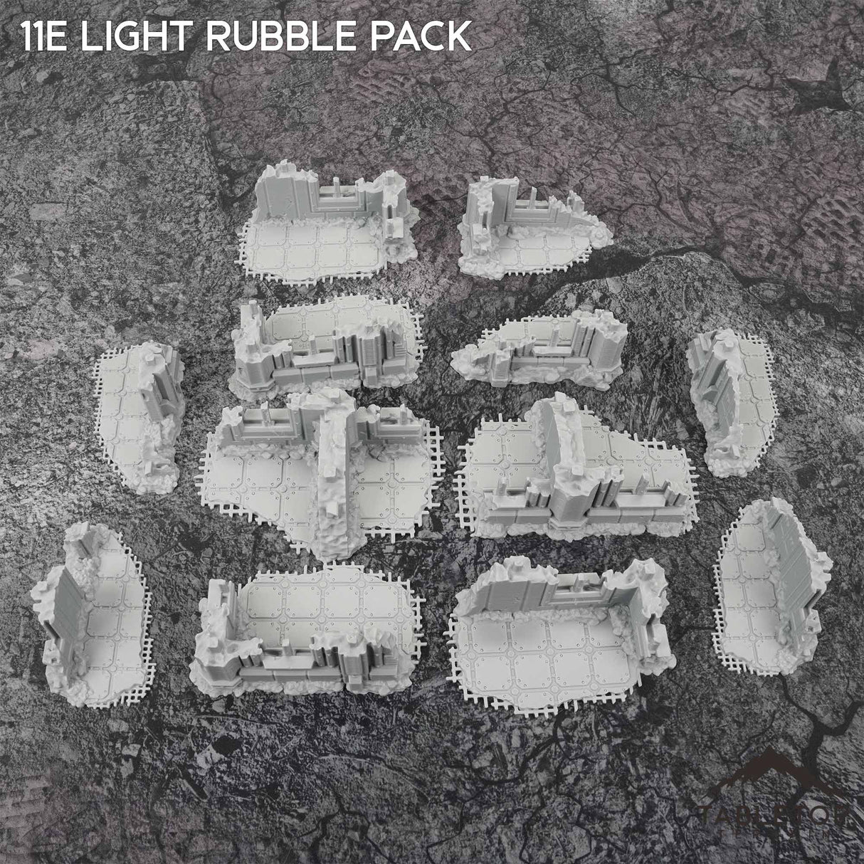 Tabletop Terrain Terrain 11e Castograd Light Rubble Pack