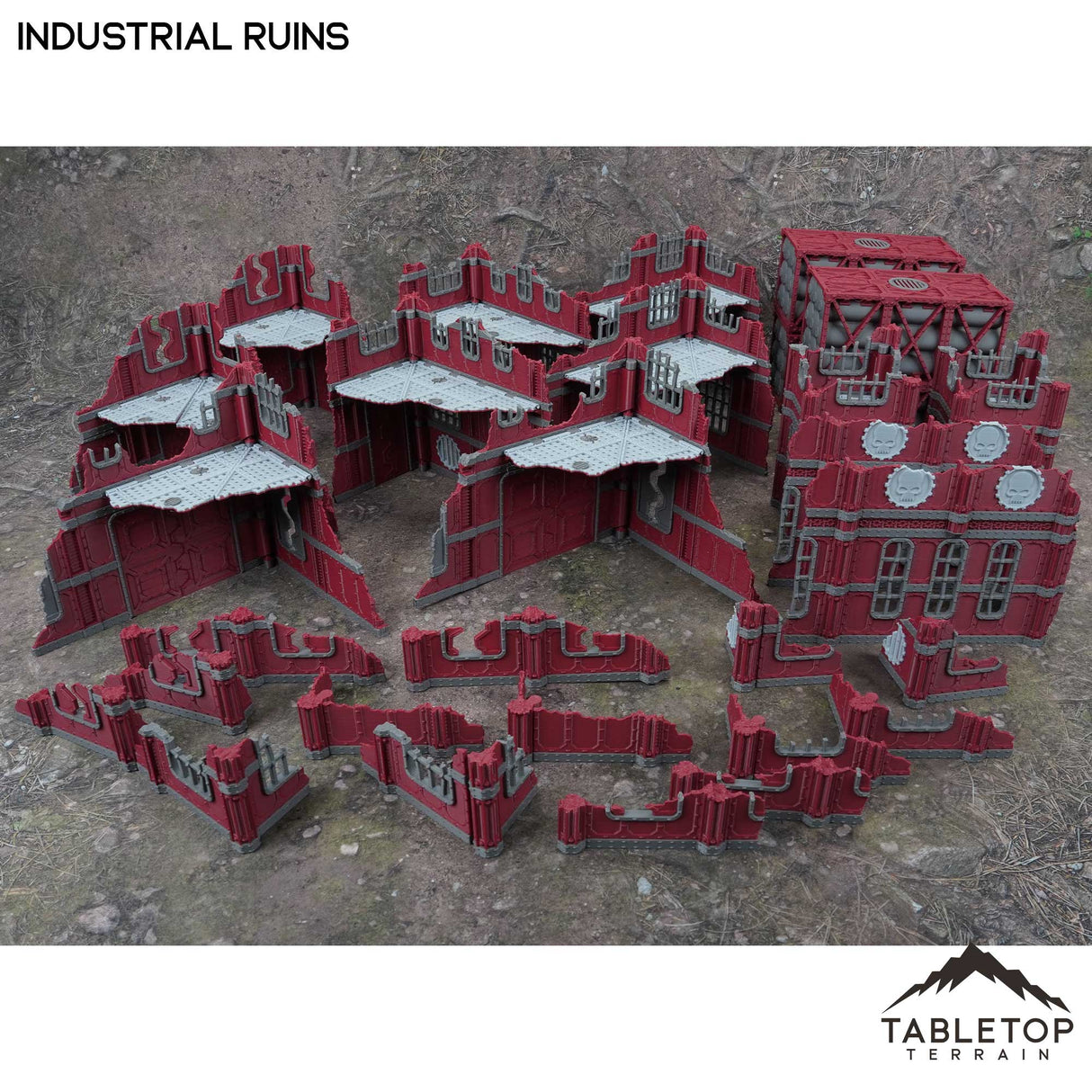 Tabletop Terrain Terrain 11e Industrial Ruins Foldable Tournament Terrain