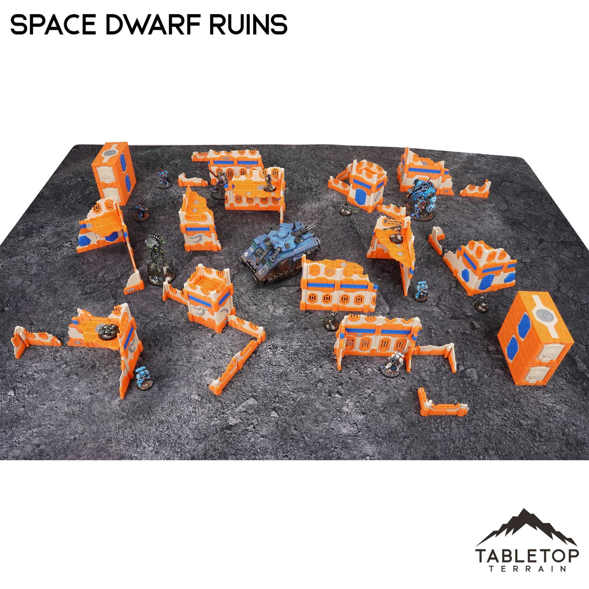Tabletop Terrain Terrain 11e Space Dwarf Ruins Foldable Tournament Terrain