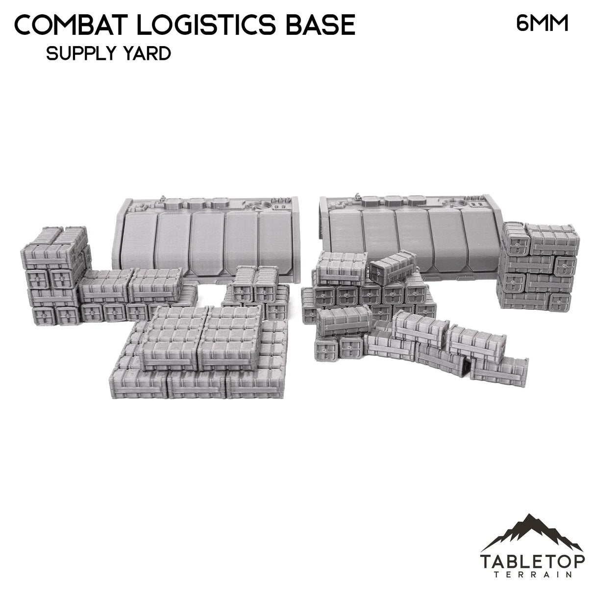 Tabletop Terrain Terrain 12mm / Supply Yard Combat Logistics Base TechScape - 6-12mm