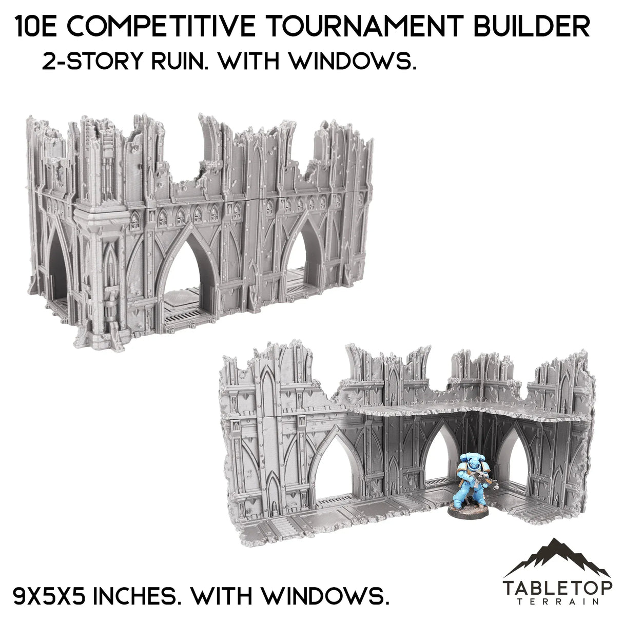 Tabletop Terrain Terrain 2-Story Ruin Windows 10e Competitive Tournament Builder
