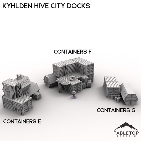 Tabletop Terrain Terrain 28/32mm / Container E Kyhlden Hive City Docks