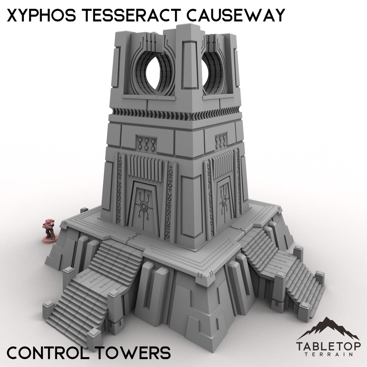 Tabletop Terrain Terrain 28/32mm / Control Towers Xyphos Tesseract Causeway