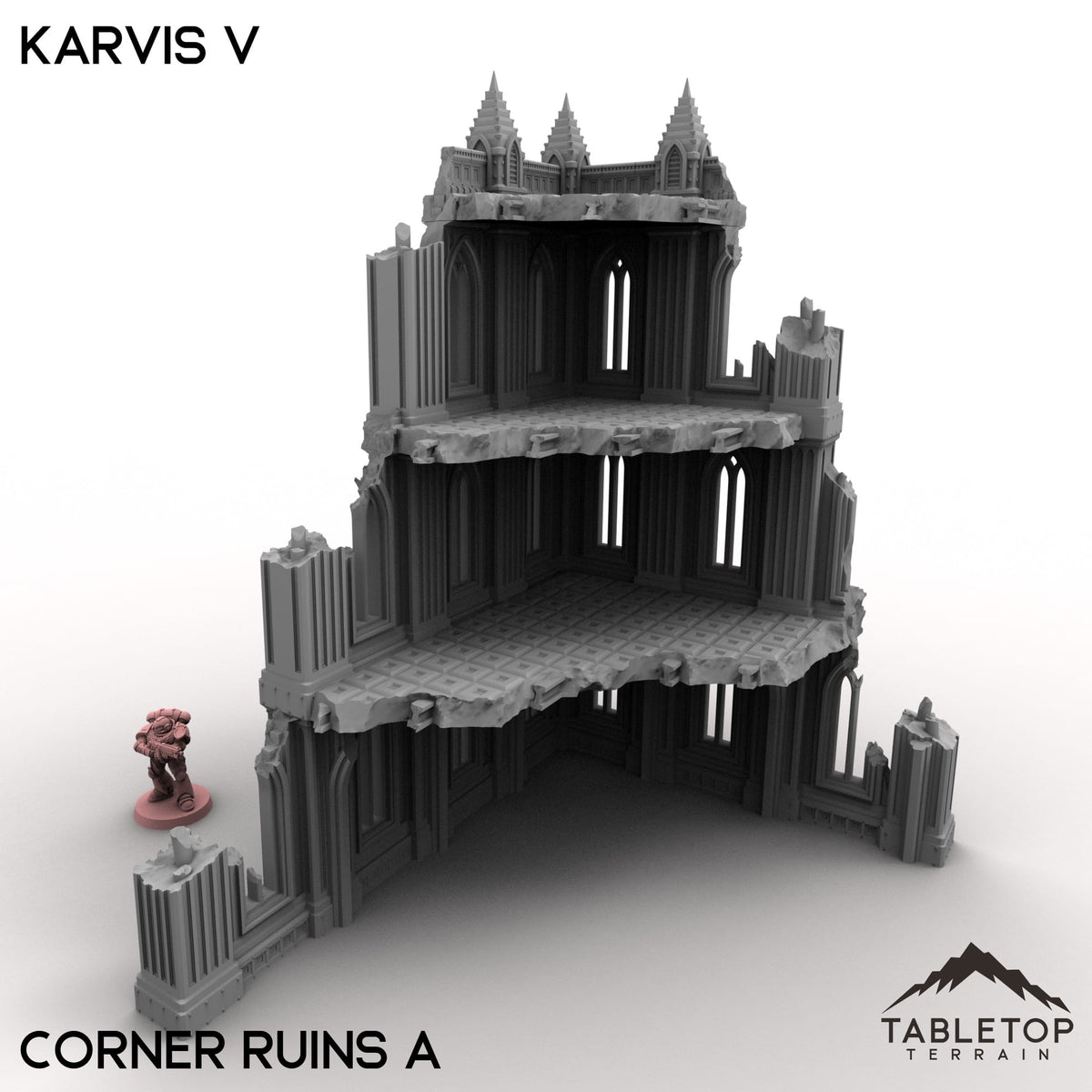 Tabletop Terrain Terrain 28/32mm / Corner Ruins A Karvis V