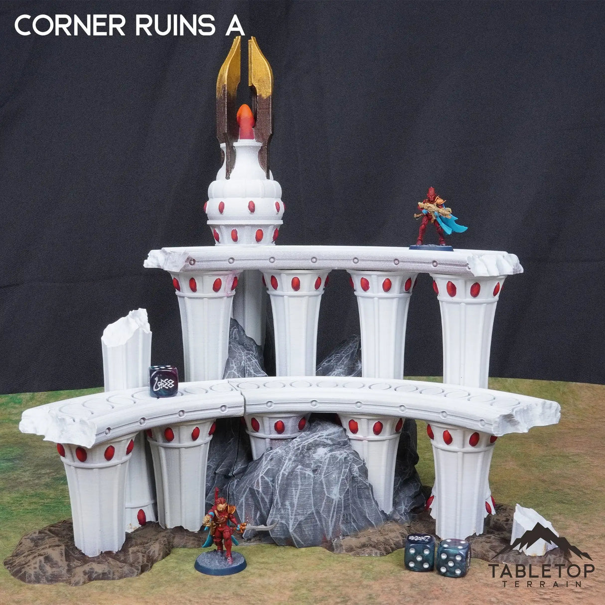 Tabletop Terrain Terrain 28/32mm / Corner Ruins A Lyntrath, Jungle Vestiges