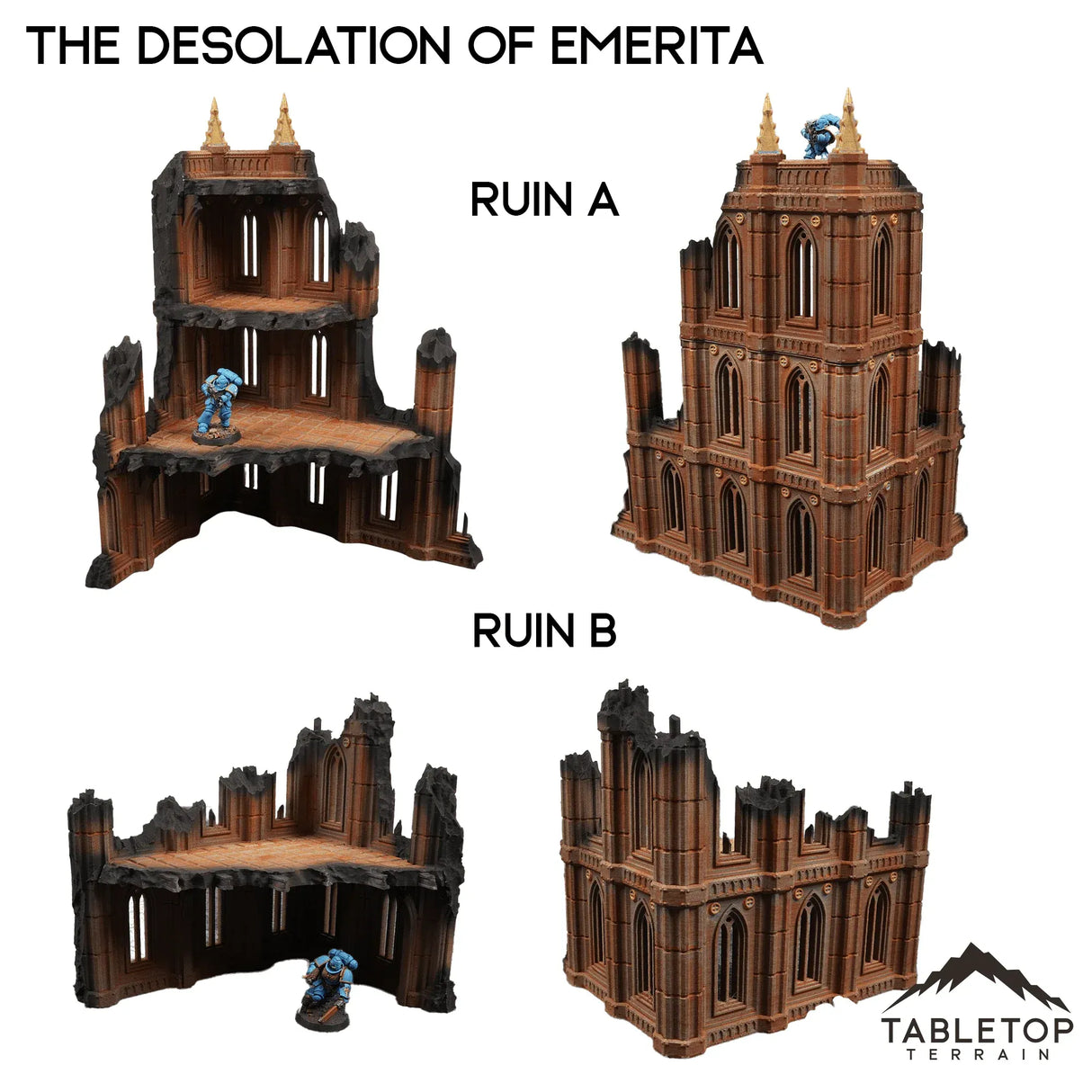 Tabletop Terrain Terrain 28/32mm / Corner Ruins A The Desolation of Emerita