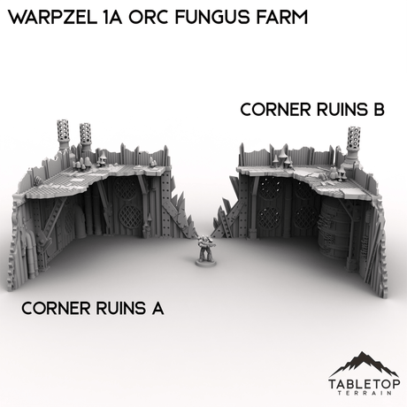 Tabletop Terrain Terrain 28/32mm / Corner Ruins A Warpzel 1A Orc Fungus Farm