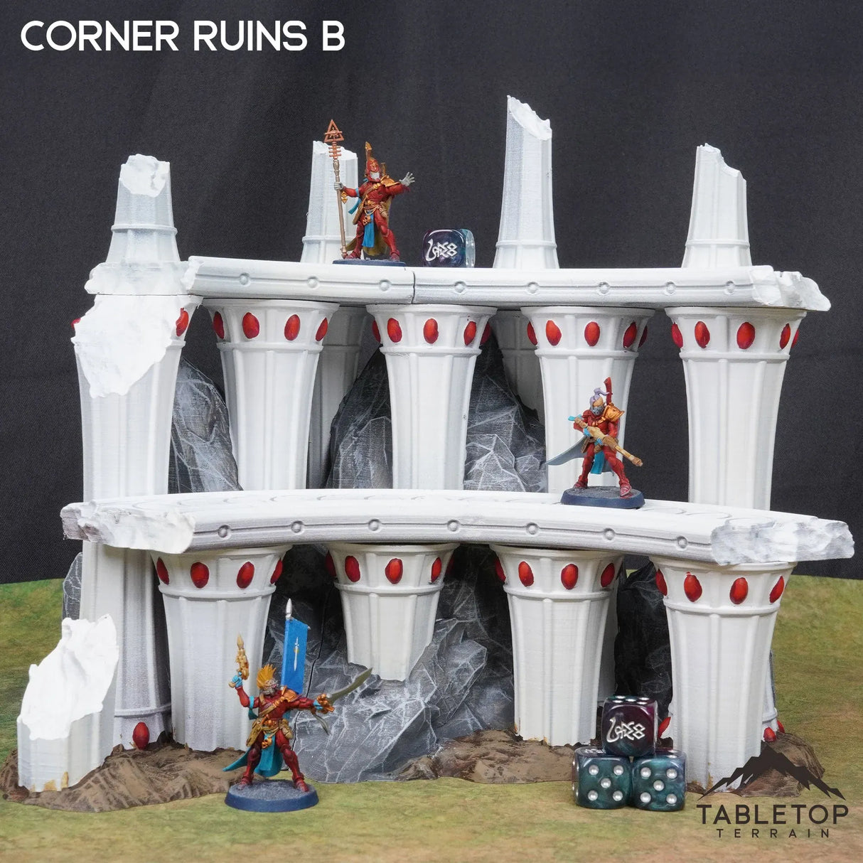 Tabletop Terrain Terrain 28/32mm / Corner Ruins B Lyntrath, Jungle Vestiges