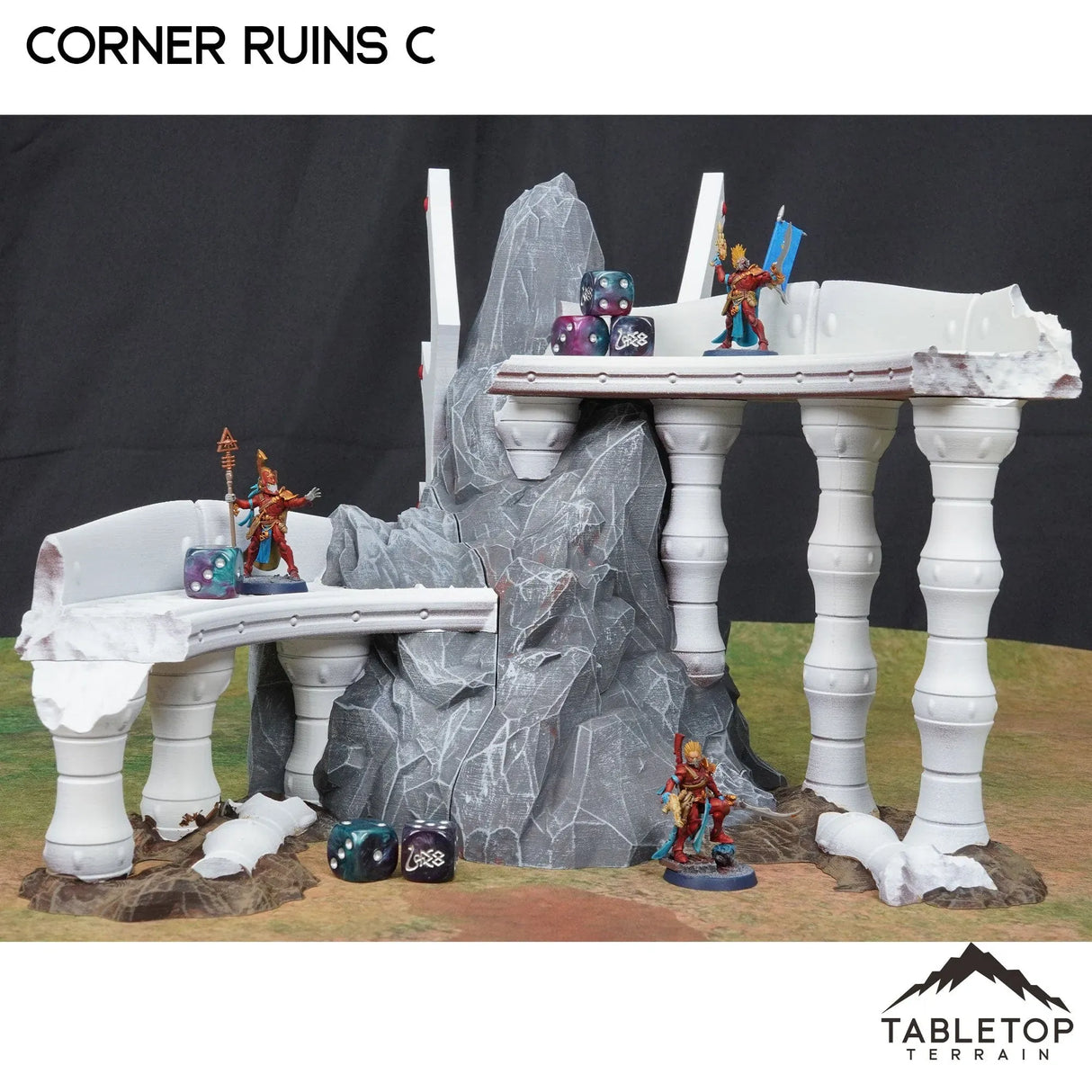 Tabletop Terrain Terrain 28/32mm / Corner Ruins C Lyntrath, Jungle Vestiges