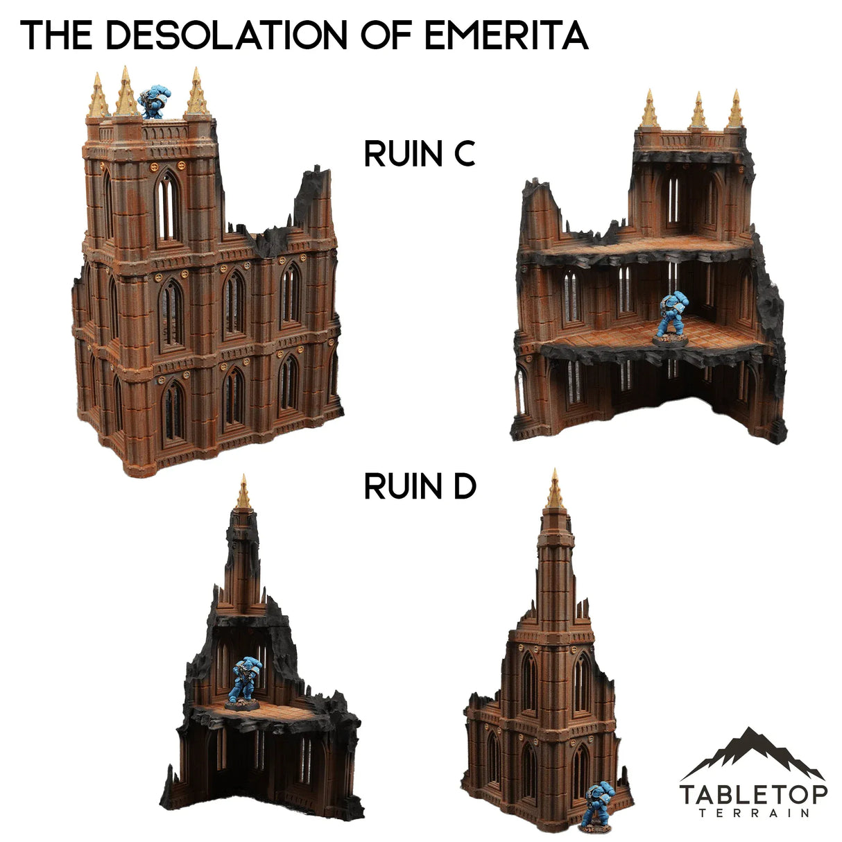 Tabletop Terrain Terrain 28/32mm / Corner Ruins C The Desolation of Emerita
