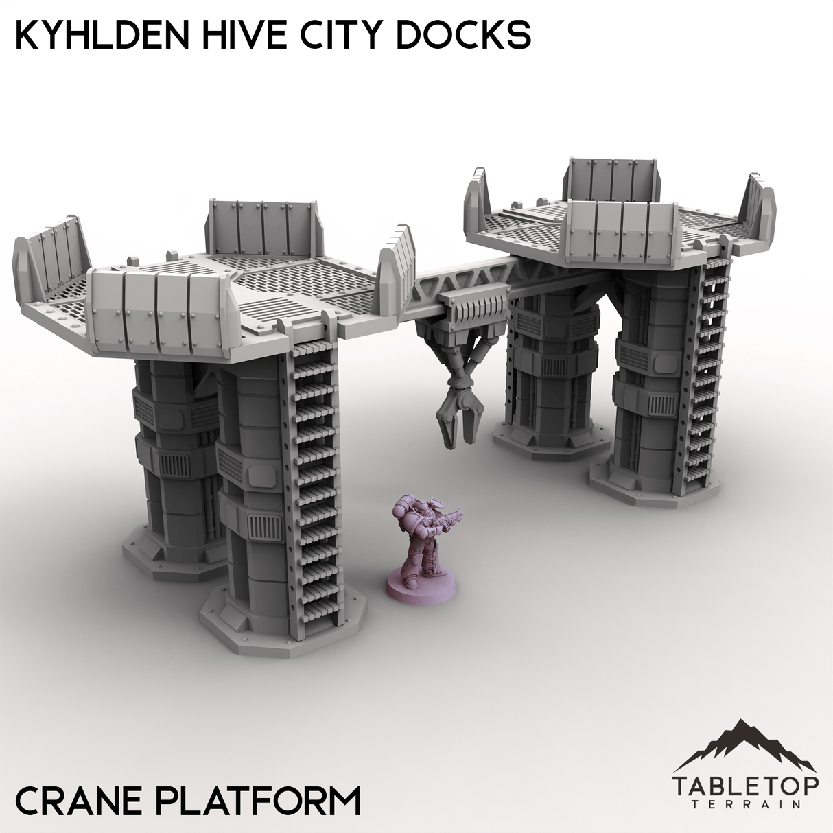 Tabletop Terrain Terrain 28/32mm / Crane Platform Kyhlden Hive City Docks