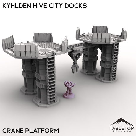 Tabletop Terrain Terrain 28/32mm / Crane Platform Kyhlden Hive City Docks