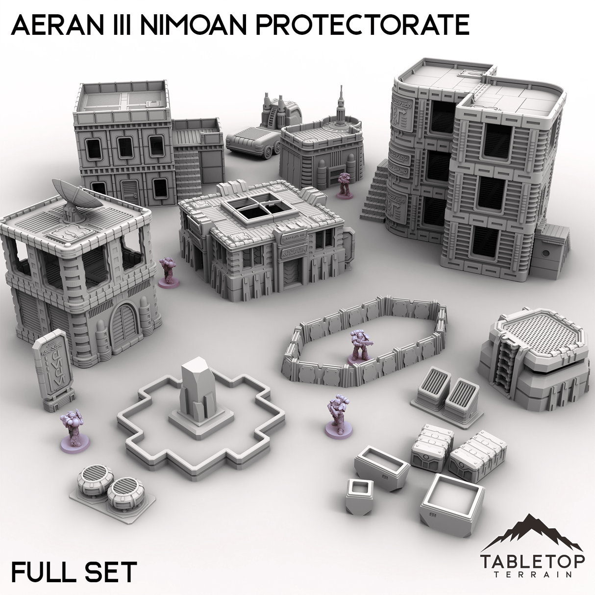 Tabletop Terrain Terrain 28/32mm / Full Set Aeran III Nimoan Protectorate