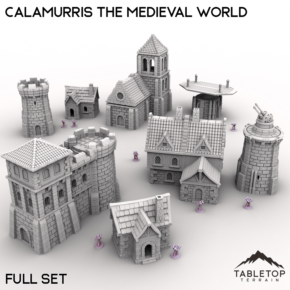 Tabletop Terrain Terrain 28/32mm / Full Set Calamurris the Medieval World