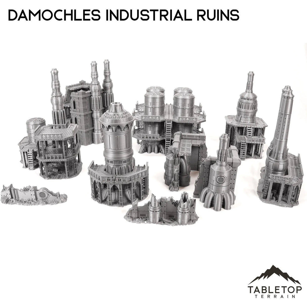 Tabletop Terrain Terrain 28/32mm / Full Set Damochles Industrial Ruins
