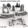 Tabletop Terrain Terrain 28/32mm / Full Set Davonis Ancient Burial Site