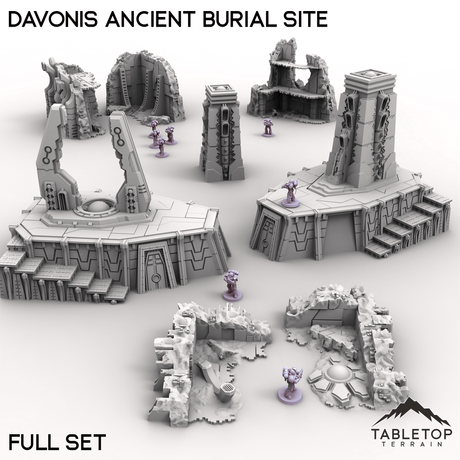 Tabletop Terrain Terrain 28/32mm / Full Set Davonis Ancient Burial Site