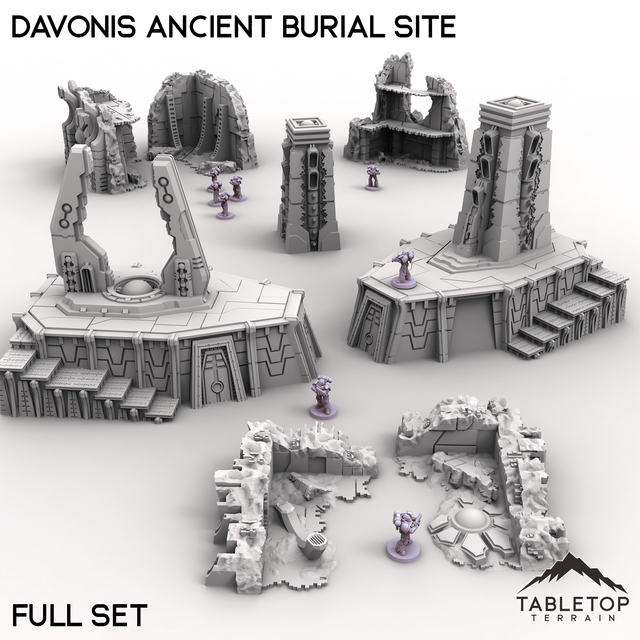 Tabletop Terrain Terrain 28/32mm / Full Set Davonis Ancient Burial Site