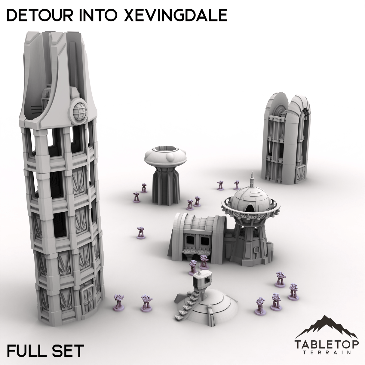 Tabletop Terrain Terrain 28/32mm / Full Set Detour into Xevingdale