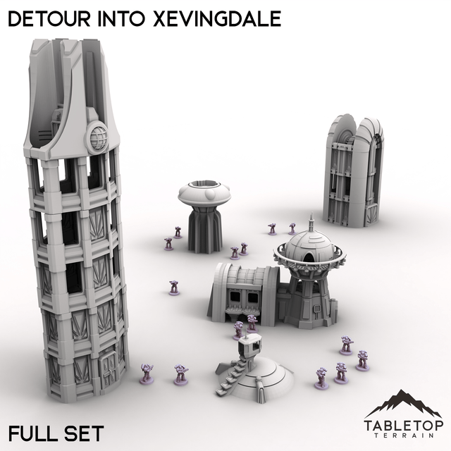 Tabletop Terrain Terrain 28/32mm / Full Set Detour into Xevingdale