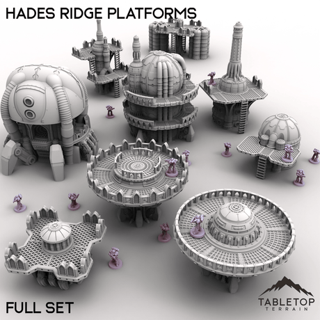 Tabletop Terrain Terrain 28/32mm / Full Set Hades Ridge Platforms