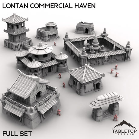 Tabletop Terrain Terrain 28/32mm / Full Set Lontan Commercial Haven