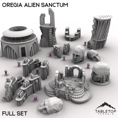 Tabletop Terrain Terrain 28/32mm / Full Set Oregia Alien Sanctum
