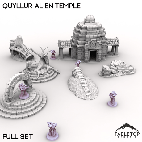 Tabletop Terrain Terrain 28/32mm / Full Set Quyllur Alien Temple