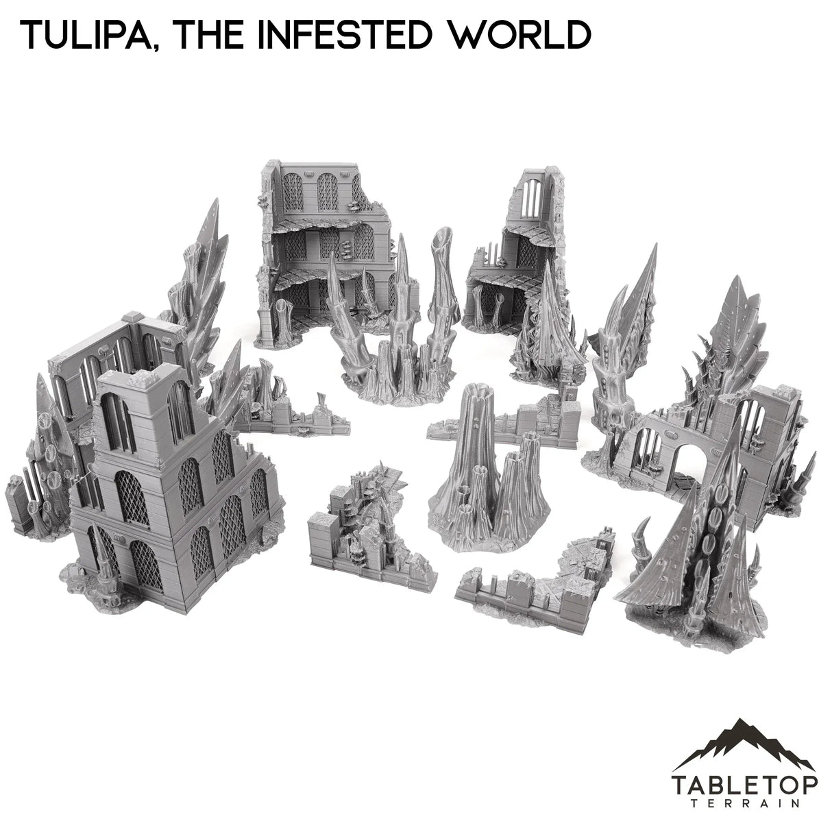 Tabletop Terrain Terrain 28/32mm / Full Set Tulipa, The Infested World