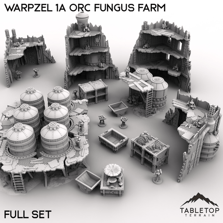 Tabletop Terrain Terrain 28/32mm / Full Set Warpzel 1A Orc Fungus Farm
