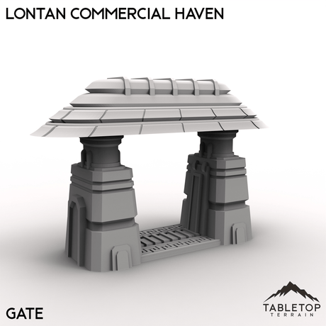 Tabletop Terrain Terrain 28/32mm / Gate Lontan Commercial Haven