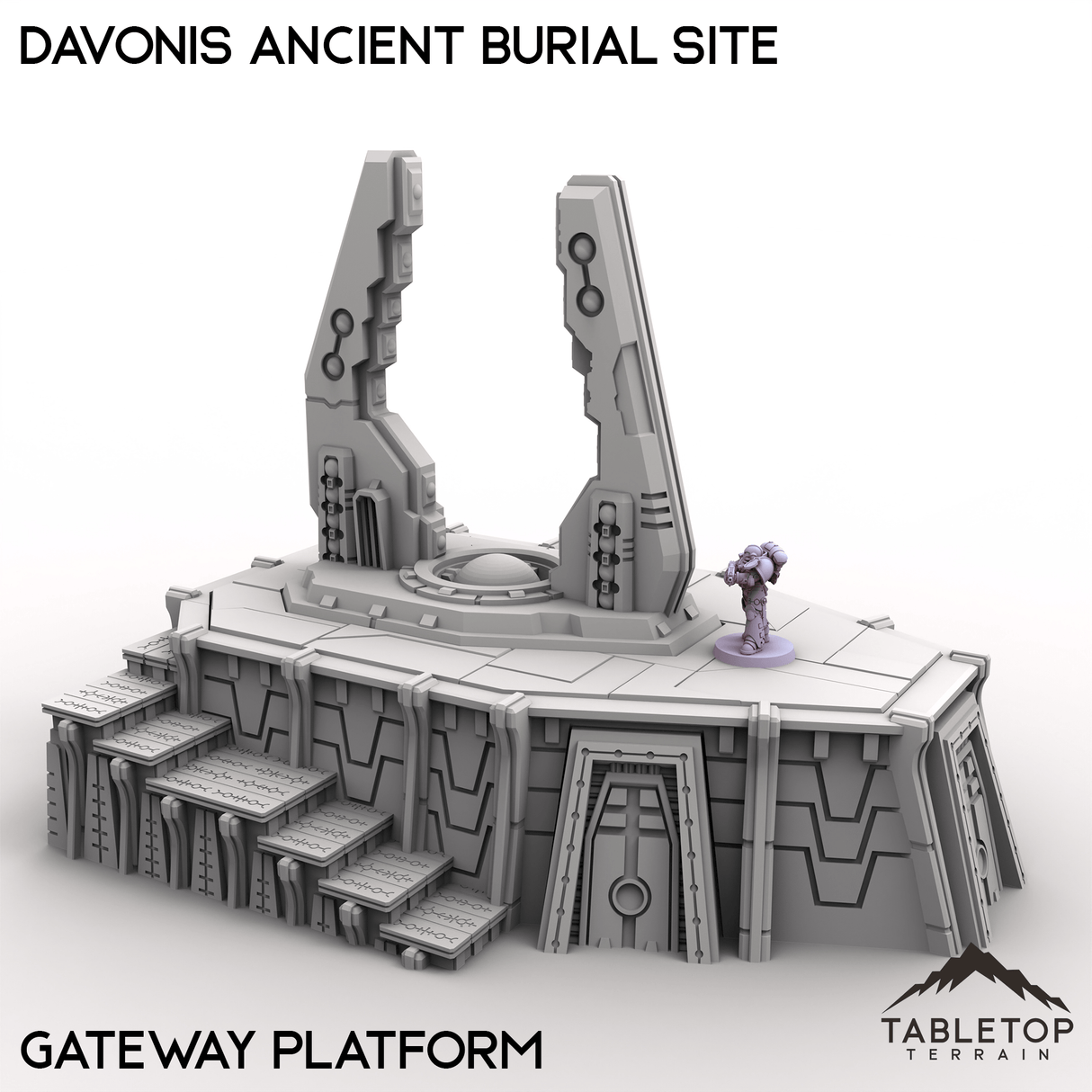 Tabletop Terrain Terrain 28/32mm / Gateway Platform Davonis Ancient Burial Site
