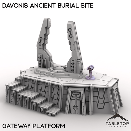 Tabletop Terrain Terrain 28/32mm / Gateway Platform Davonis Ancient Burial Site