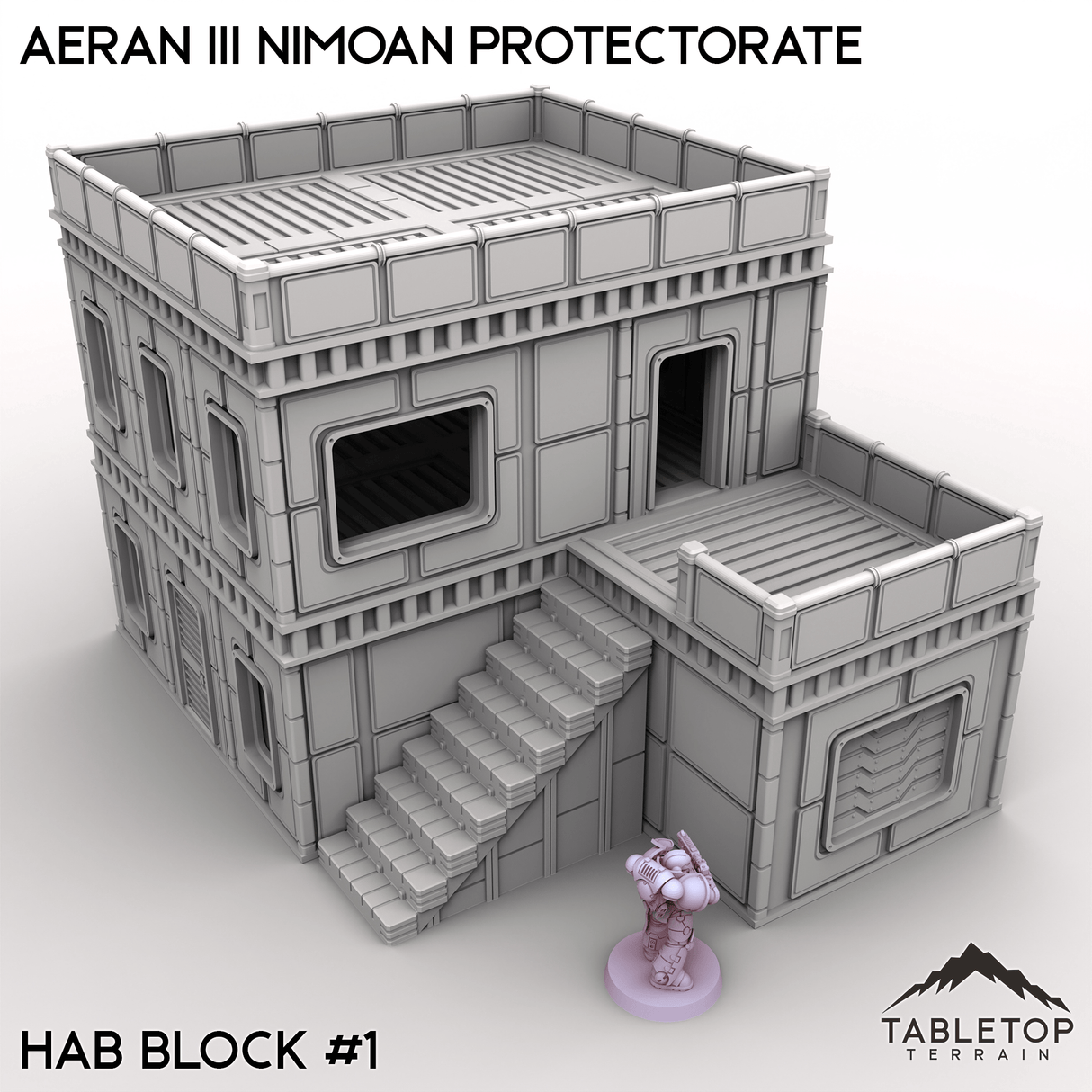 Tabletop Terrain Terrain 28/32mm / Hab Block 1 Aeran III Nimoan Protectorate