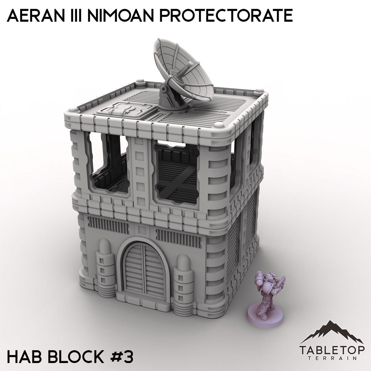Tabletop Terrain Terrain 28/32mm / Hab Block 3 Aeran III Nimoan Protectorate