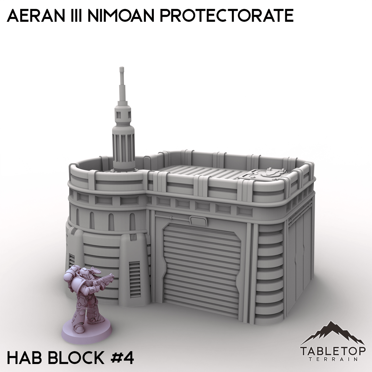 Tabletop Terrain Terrain 28/32mm / Hab Block 4 Aeran III Nimoan Protectorate