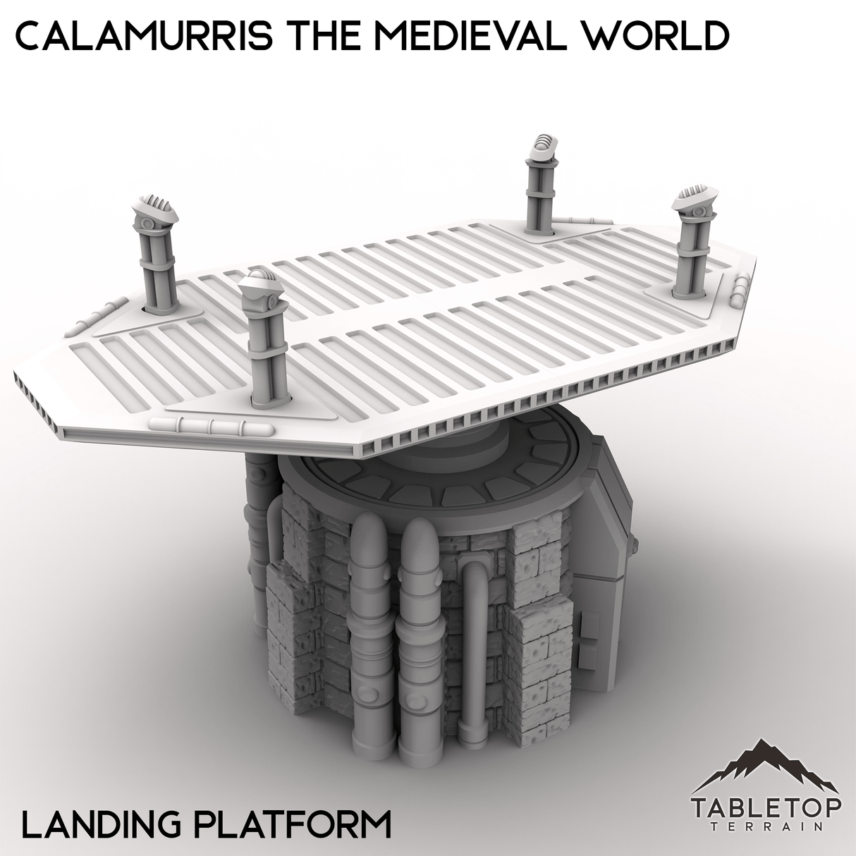 Tabletop Terrain Terrain 28/32mm / Landing Platform Calamurris the Medieval World
