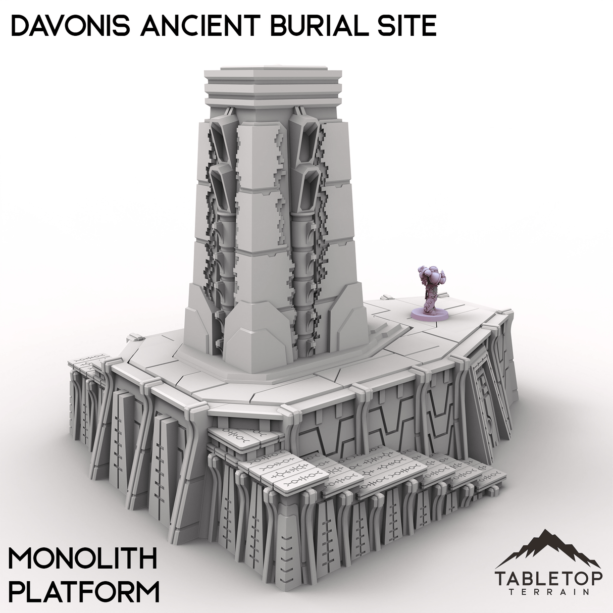 Tabletop Terrain Terrain 28/32mm / Monolith Platform Davonis Ancient Burial Site