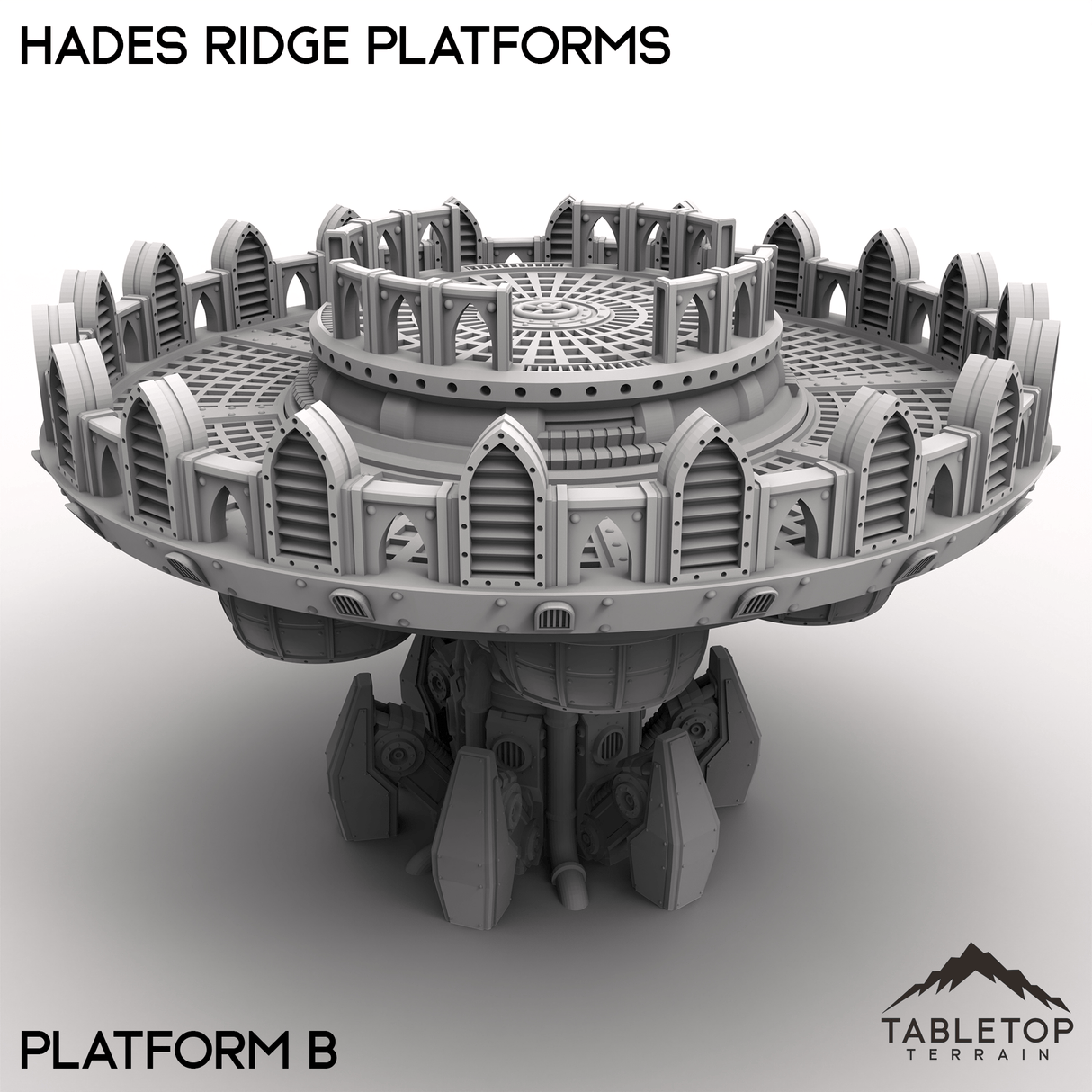 Tabletop Terrain Terrain 28/32mm / Platform B Hades Ridge Platforms