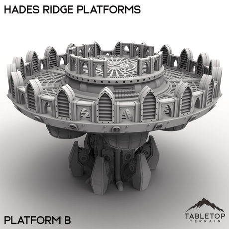 Tabletop Terrain Terrain 28/32mm / Platform B Hades Ridge Platforms