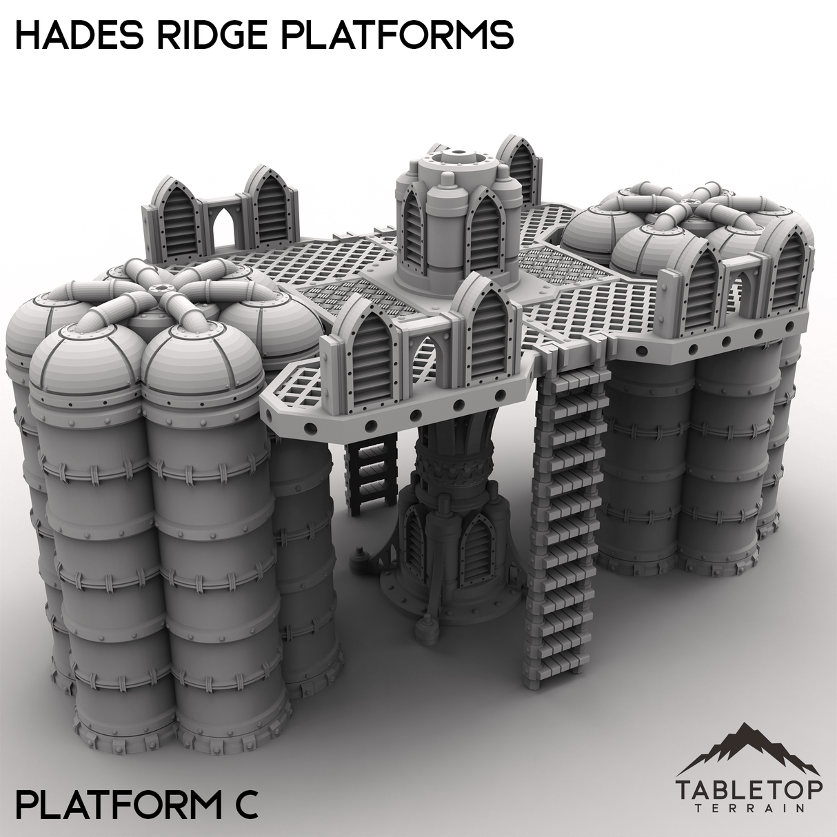 Tabletop Terrain Terrain 28/32mm / Platform C Hades Ridge Platforms