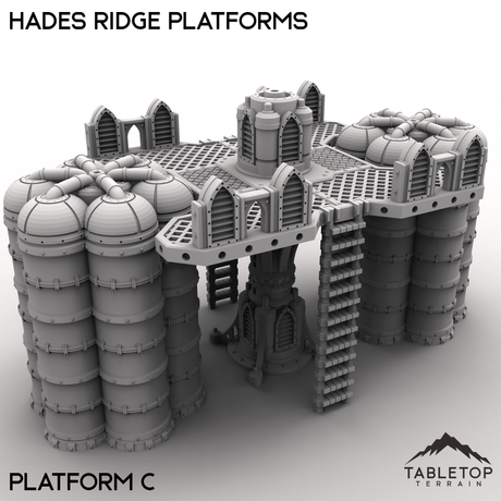 Tabletop Terrain Terrain 28/32mm / Platform C Hades Ridge Platforms
