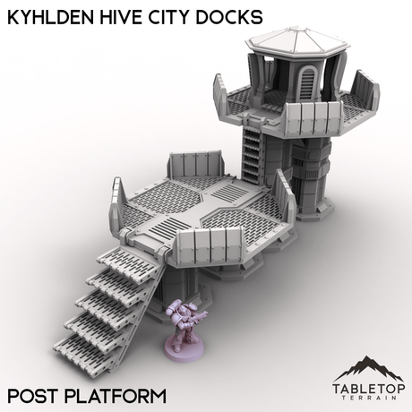 Tabletop Terrain Terrain 28/32mm / Post Platform Kyhlden Hive City Docks