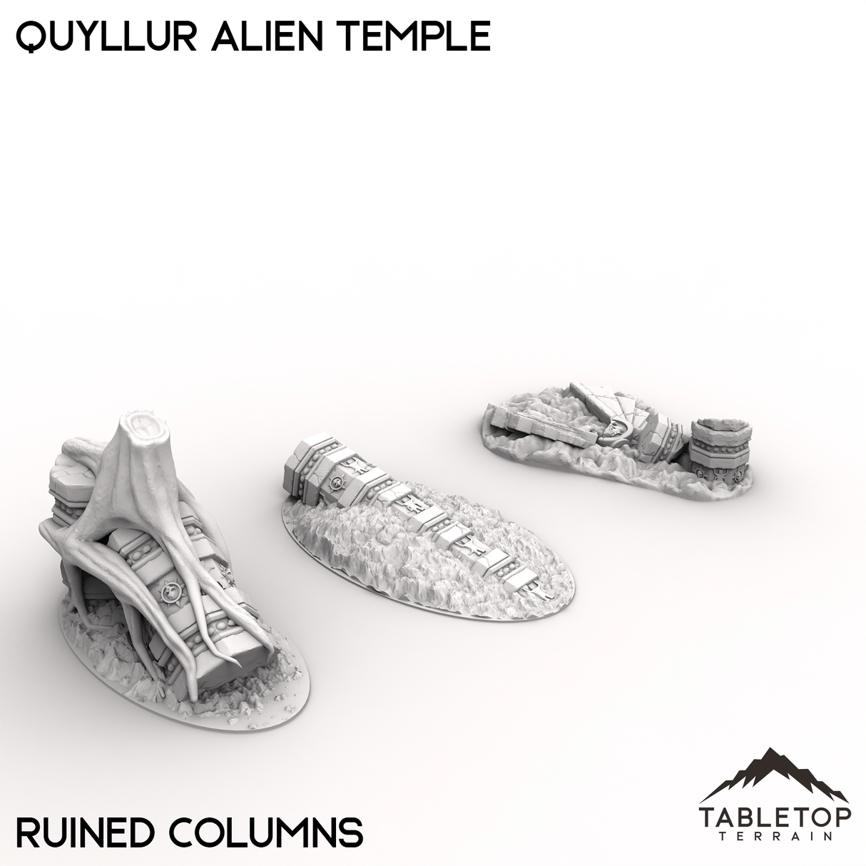 Tabletop Terrain Terrain 28/32mm / Ruined Columns Quyllur Alien Temple