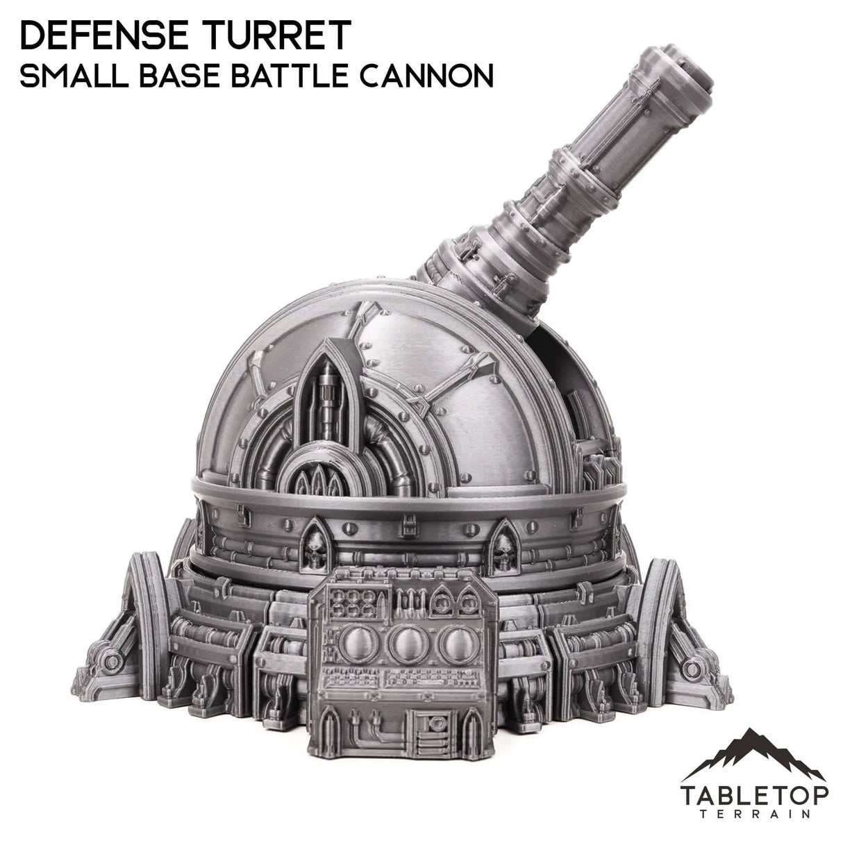 Tabletop Terrain Terrain 28/32mm / Small Base with Battle Cannon Defense Turret