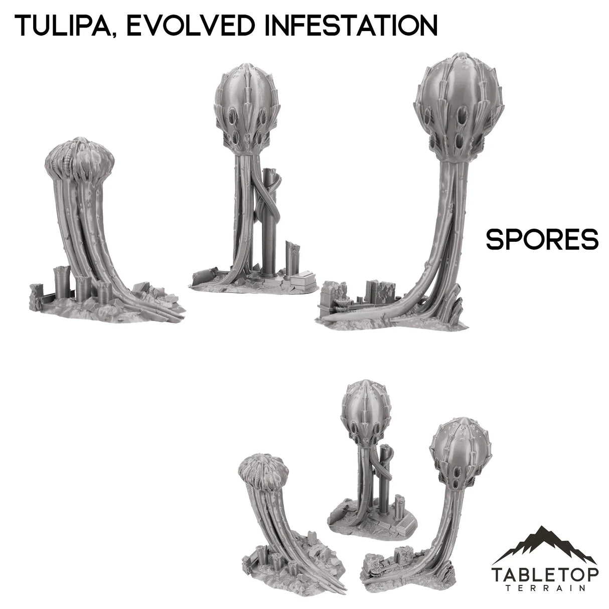 Tabletop Terrain Terrain 28/32mm / Spores Tulipa, Evolved Infestation