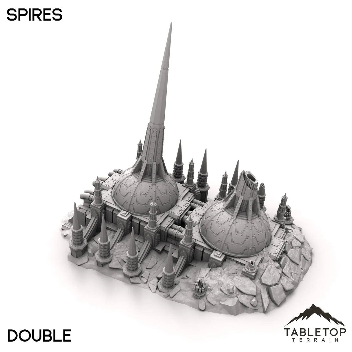 Tabletop Terrain Terrain 28/32mm / Twin Spires Spires - Abyssal Redeemer Crashed Flagship